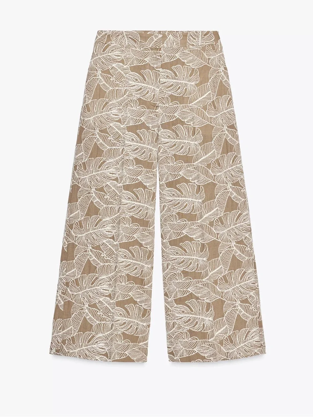 Zara embroidered leaf